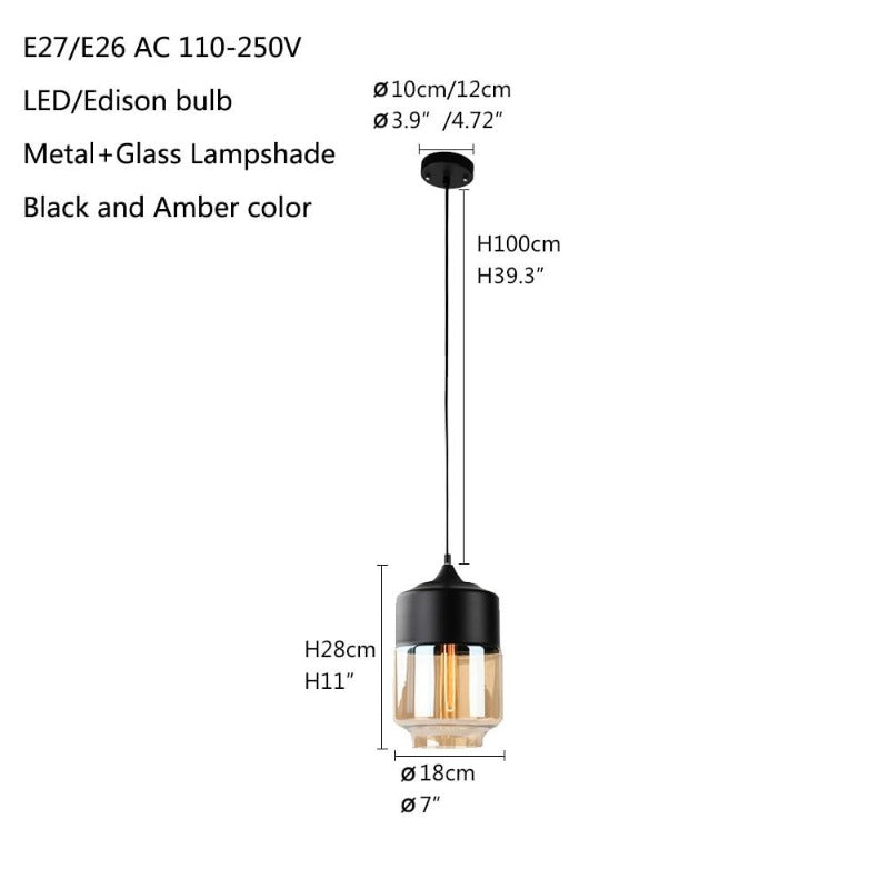 Skorter | Nordic Glass Pendant Lamp