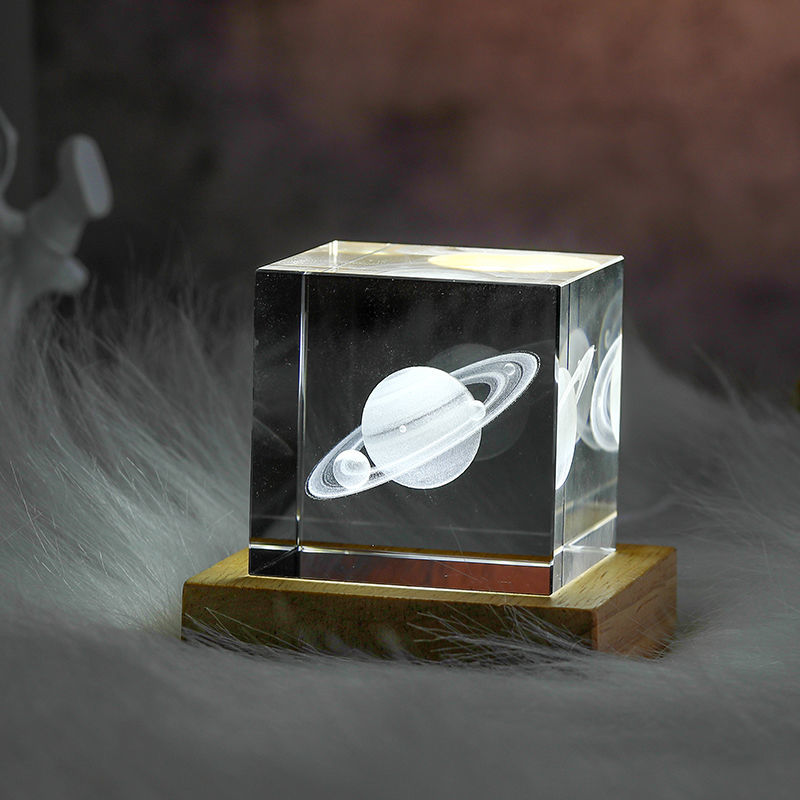 Skorter | 3D Crystal Cube Moon Nightlight