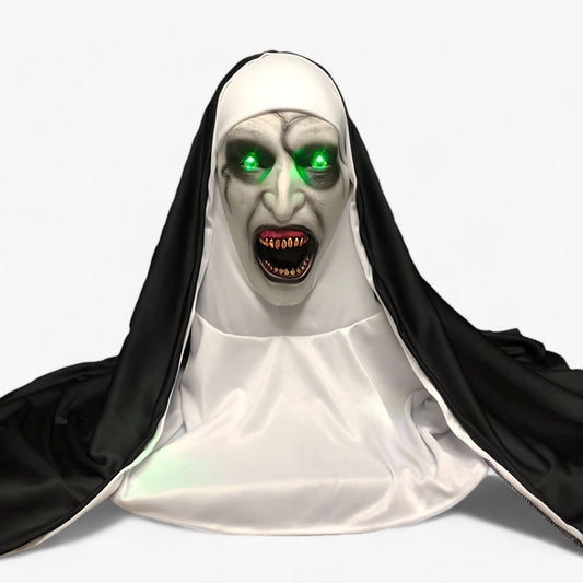 Skorter | Raven | LED Nun Mask - Spooky Halloween Look