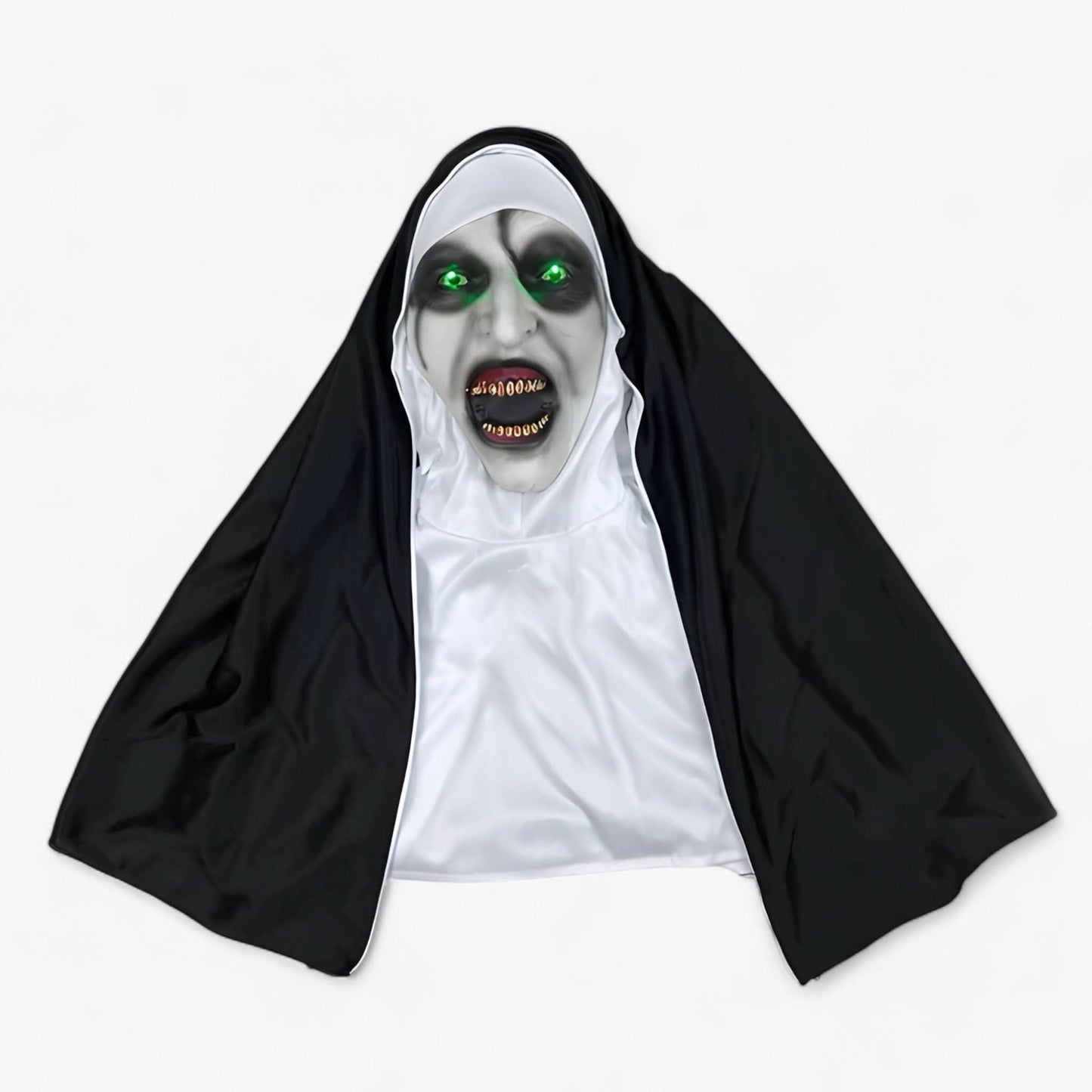 Skorter | Raven | LED Nun Mask - Spooky Halloween Look