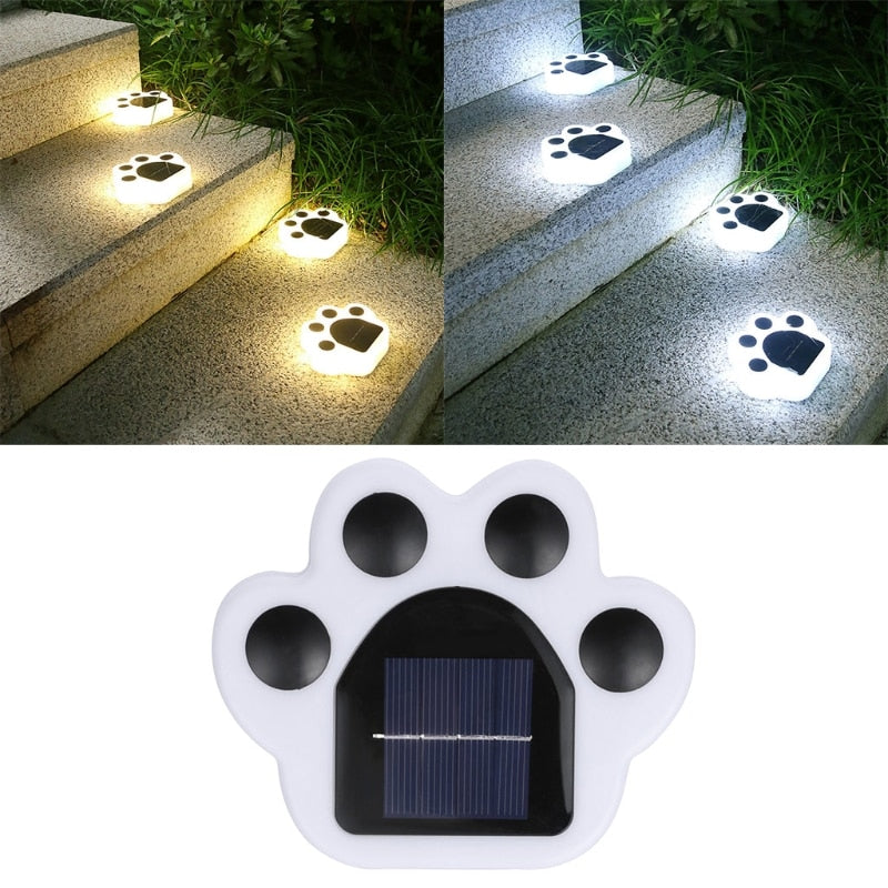 Skorter | Cat Paw Solar Powered Outdoor Floor Lamps