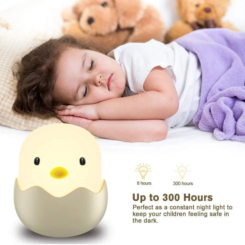 Skorter | Chicken Eggshell Night Light - USB Rechargeable Animal Lamp