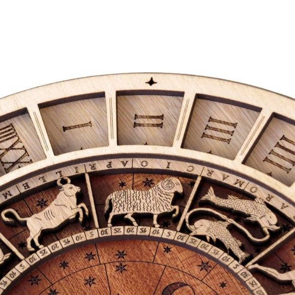Skorter | 12 Constellations Wood Wall Clock
