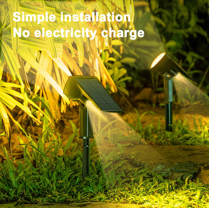 Skorter | Solar LED Spotlight – Outdoor lighting with solar panel for garden and pathways