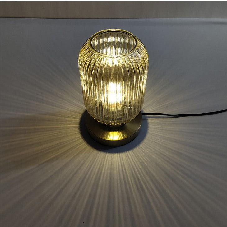 Skorter | Nordic Glass Table Lamp – Modern Stained Glass Accent Light