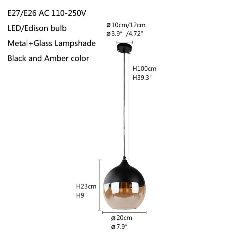 Skorter | Nordic Glass Pendant Lamp