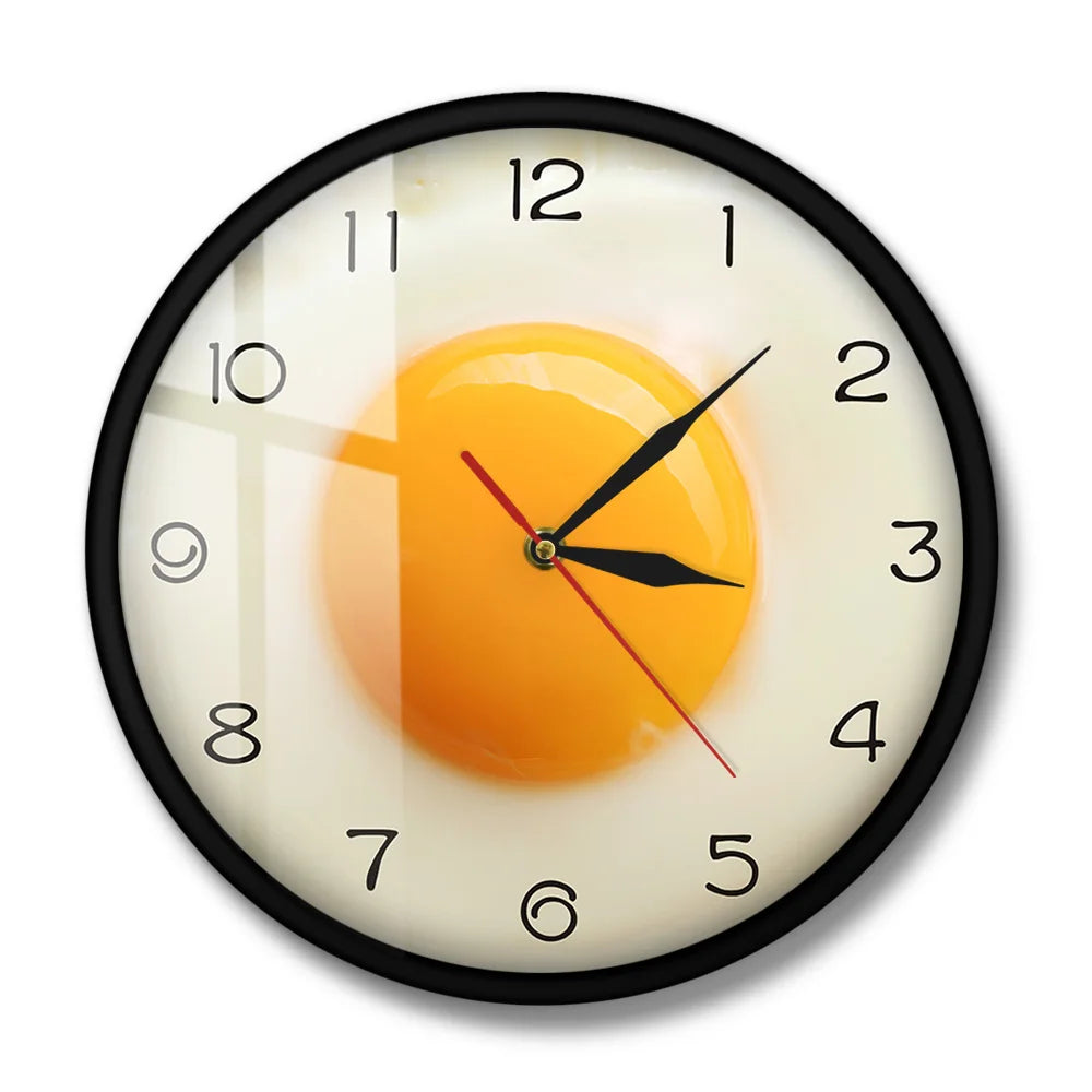 Skorter | SunnySide - Fried Egg Kitchen Wall Clock 3D Design