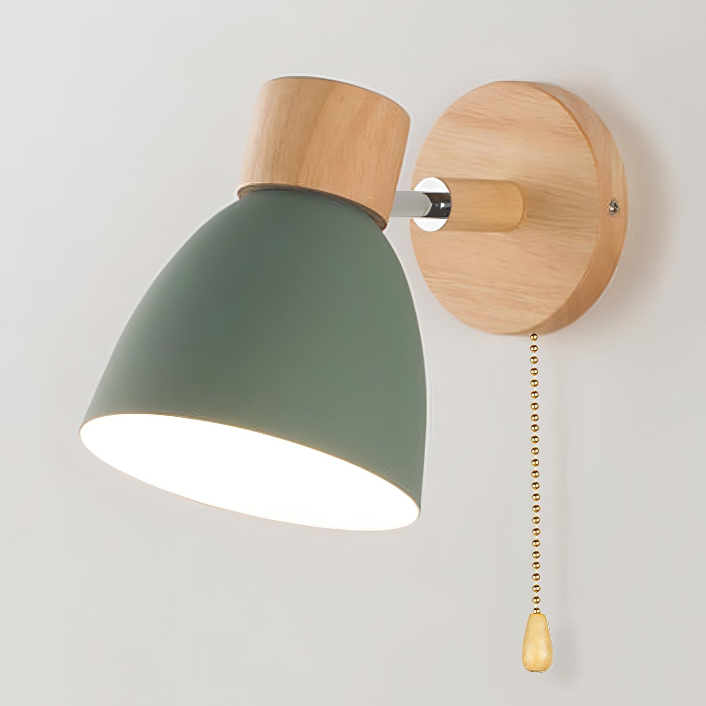 Skorter | Modern Scandinavian pendant lamp in wood with switch