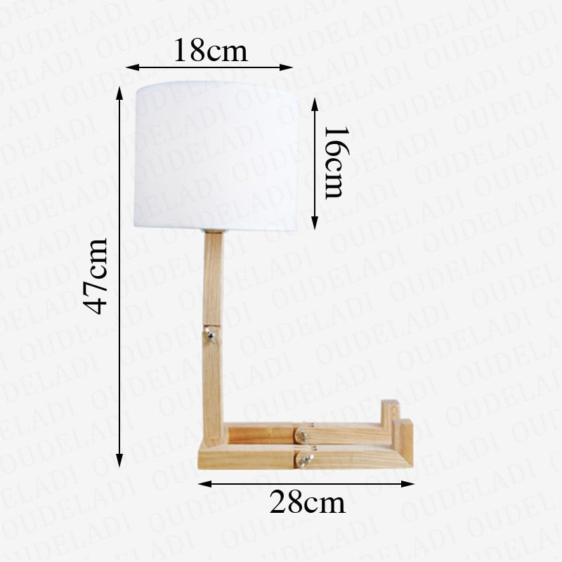 Skorter | Robot Form Wood Table Lamp