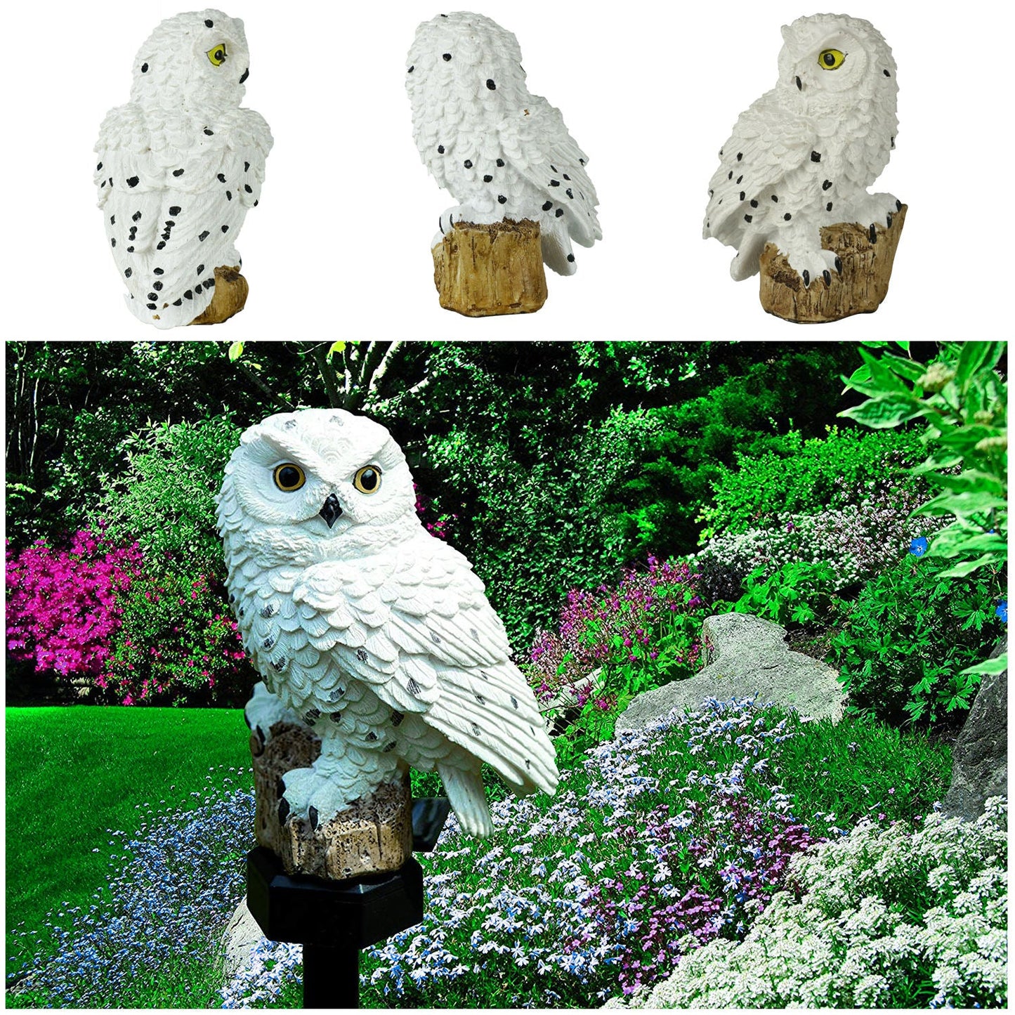 Skorter | Solar Garden Light Owl – LED Outdoor Light for Garden, Terrace and Balcony, weatherproof
