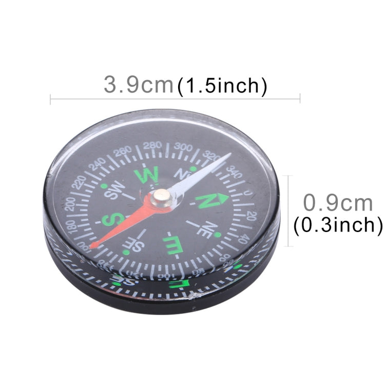 Skorter | 10 PCS 40mm Outdoor Sports Camping Hiking Pointer Guider Plastic Compass Hiker Navigation, Random Color Delivery