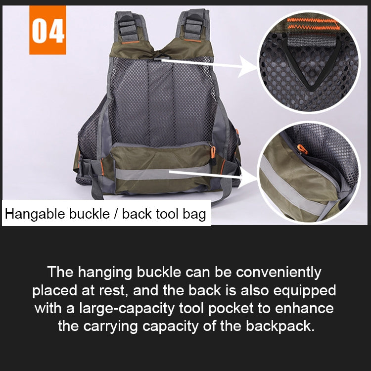 Skorter | MANNER Outdoor Multifunctional Fishing Life Vest Swimming Life Jacket (Army Green)