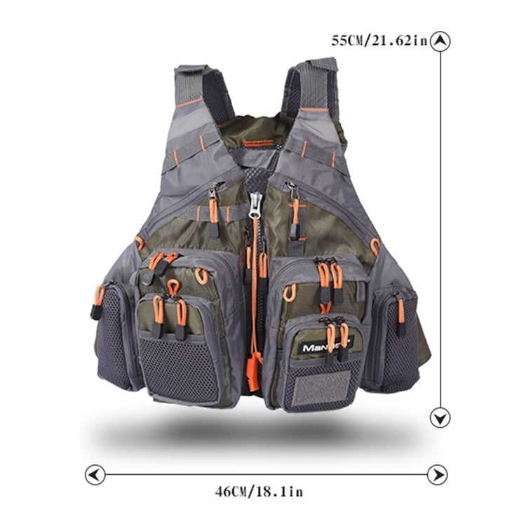 Skorter | MANNER Outdoor Multifunctional Fishing Life Vest Swimming Life Jacket (Army Green)