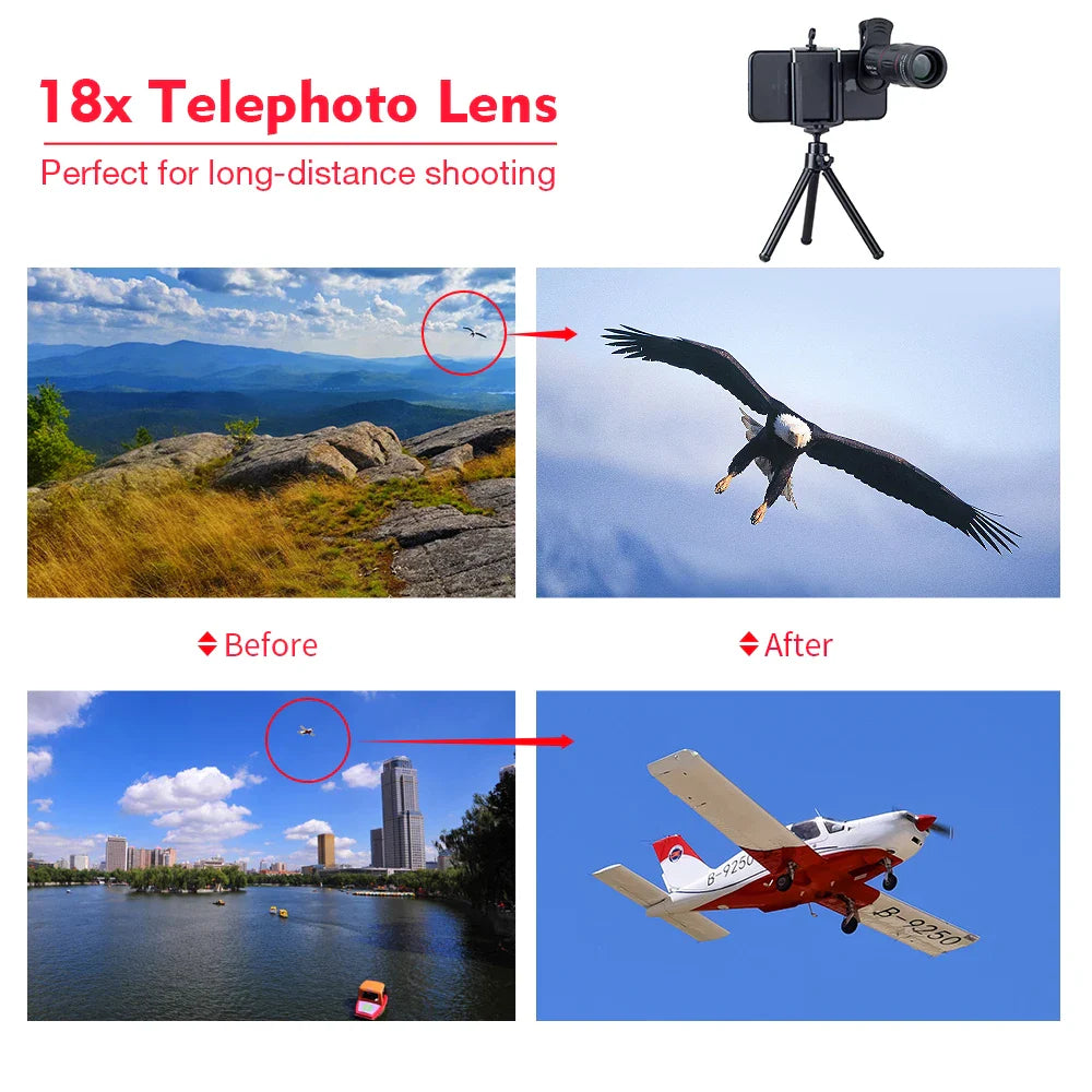 Skorter | 18X Telescope Zoom Lens - Monocular for Phones