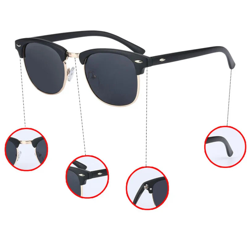 Skorter | Classic UV400 HD Polarized Sunglasses Unisex Retro Driving Shades