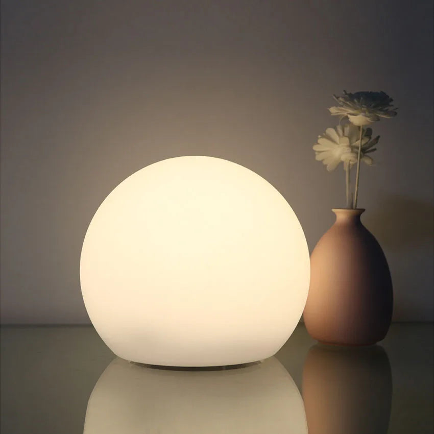 Skorter | GlowOrb – Wireless LED Colour-Changing Table Lamp with Remote & USB Rechargeable
