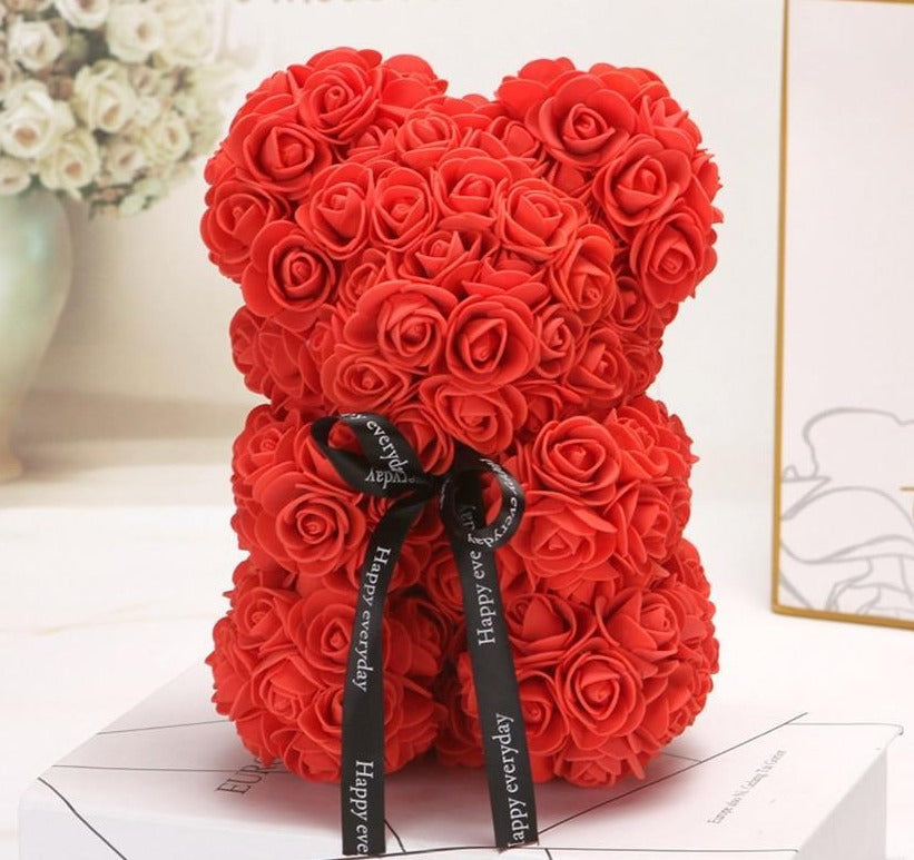 Skorter | Bear Uk | Handmade Luxury Flower Skorter | Love Teddy Bear