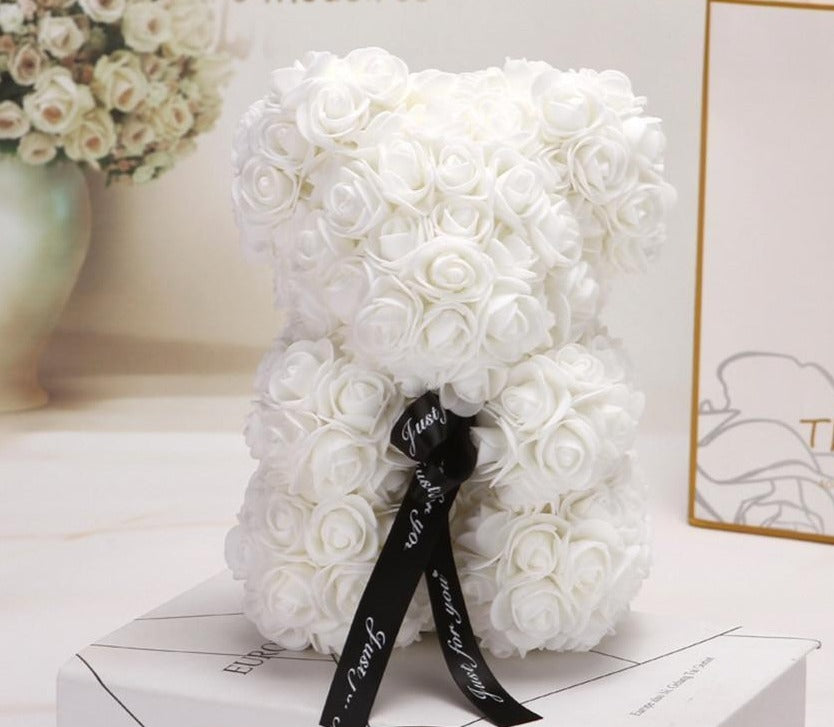 Skorter | Bear Uk | Handmade Luxury Flower Skorter | Love Teddy Bear