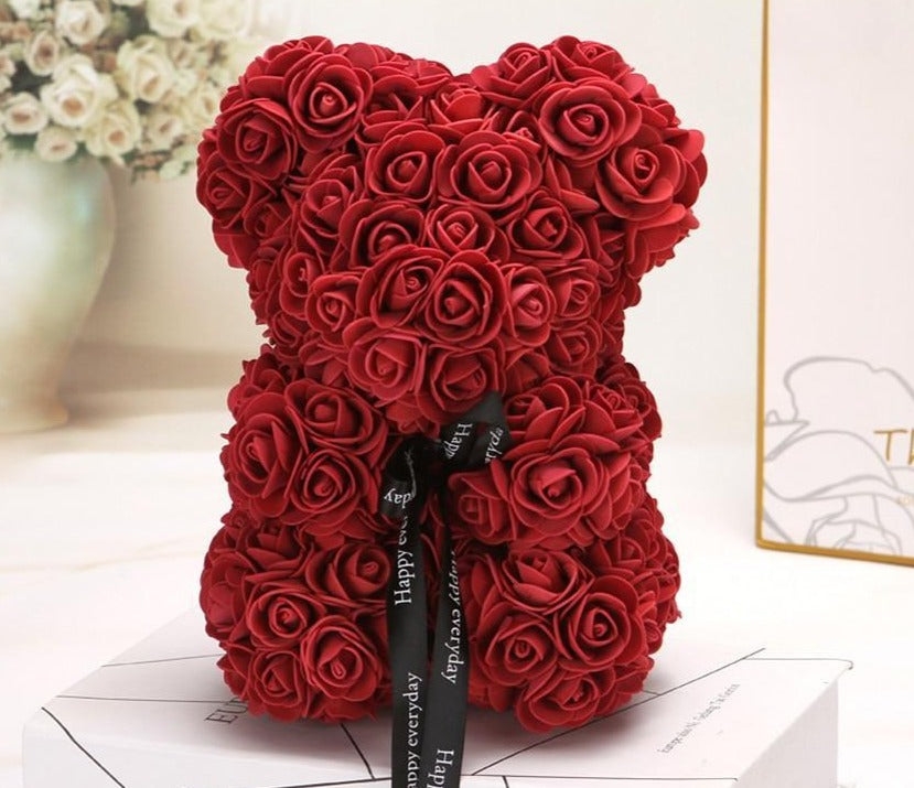 Skorter | Bear Uk | Handmade Luxury Flower Skorter | Love Teddy Bear
