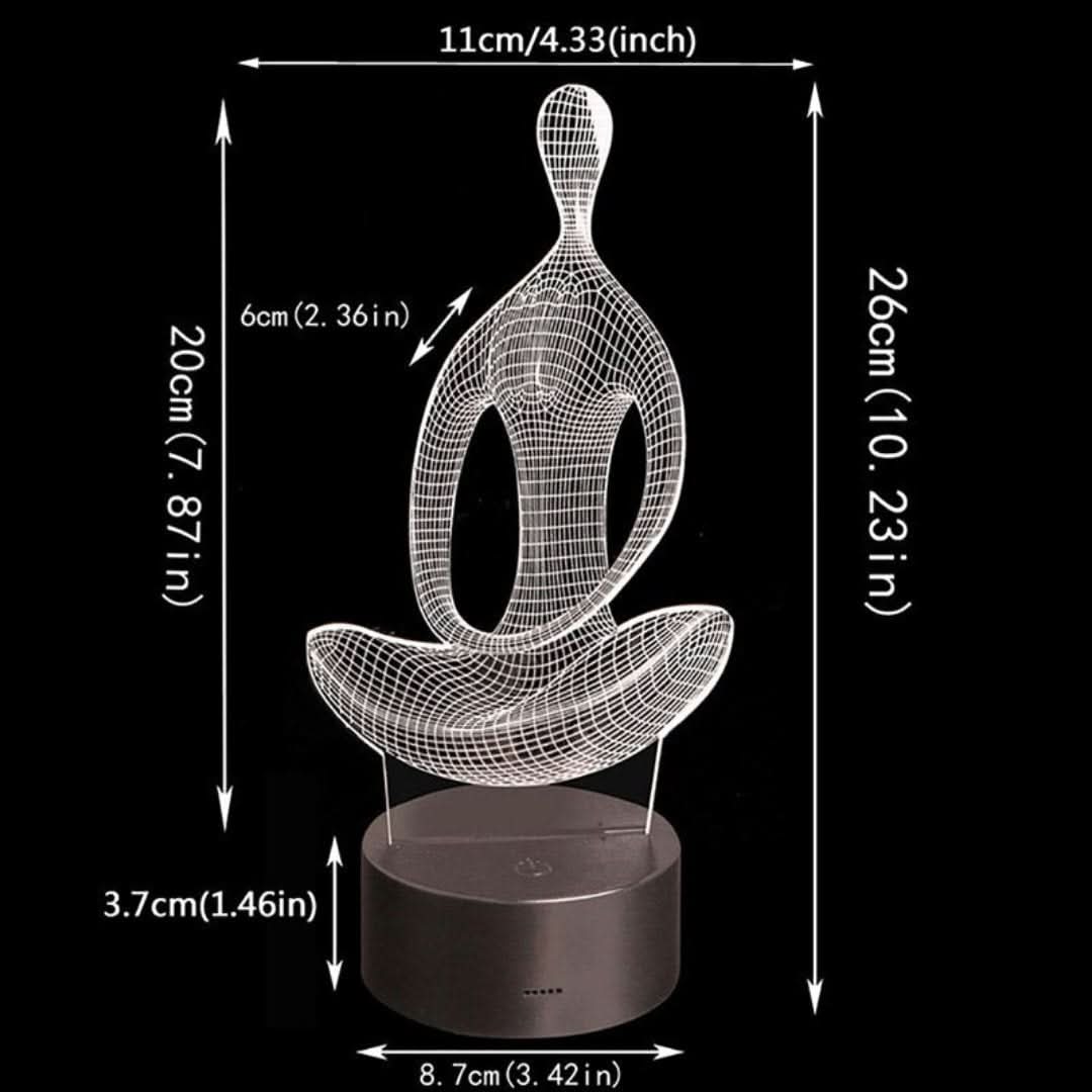 Skorter | Yoga Meditation 3d Led Lamp