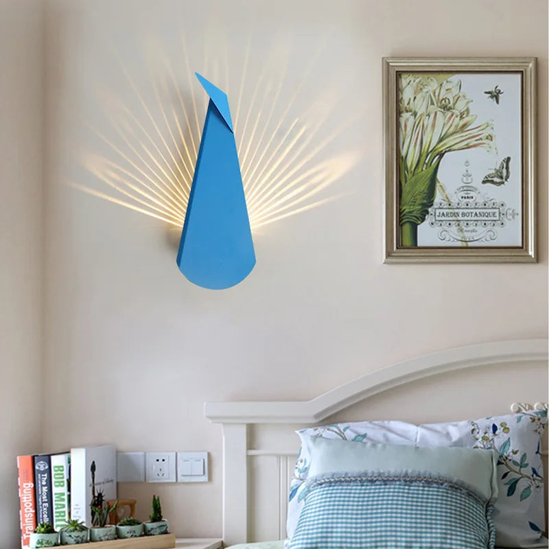 Skorter | ElegantLight - Peacock Lamp Modern LED Wall Lamp
