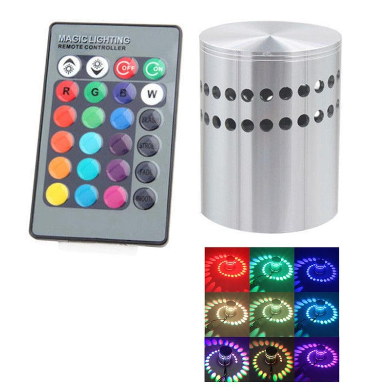 Skørter | Spiral LED Wall Lamp with Remote Control