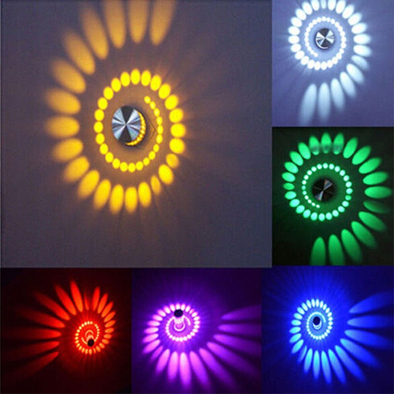 Skørter | Spiral LED Wall Lamp with Remote Control