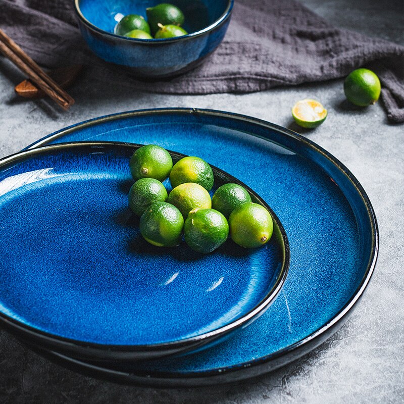 Skorter | Deep Blue "Oceano" Dinner Plates