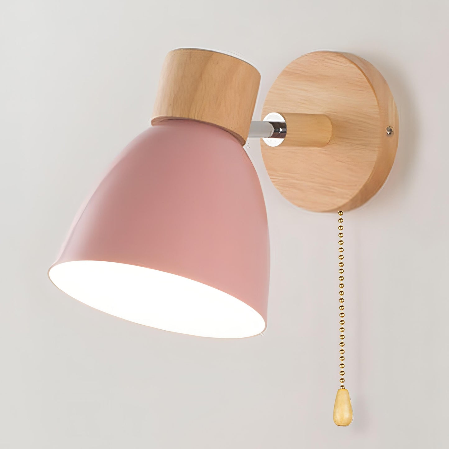 Skorter | Modern Scandinavian pendant lamp in wood with switch