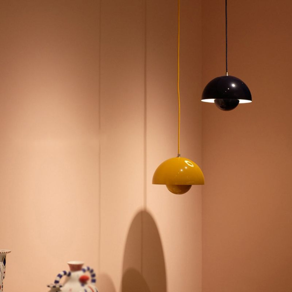 Skorter | Half-Circle Colourful Chandelier – Modern Scandinavian Ceiling Light for Dining, Living & Office