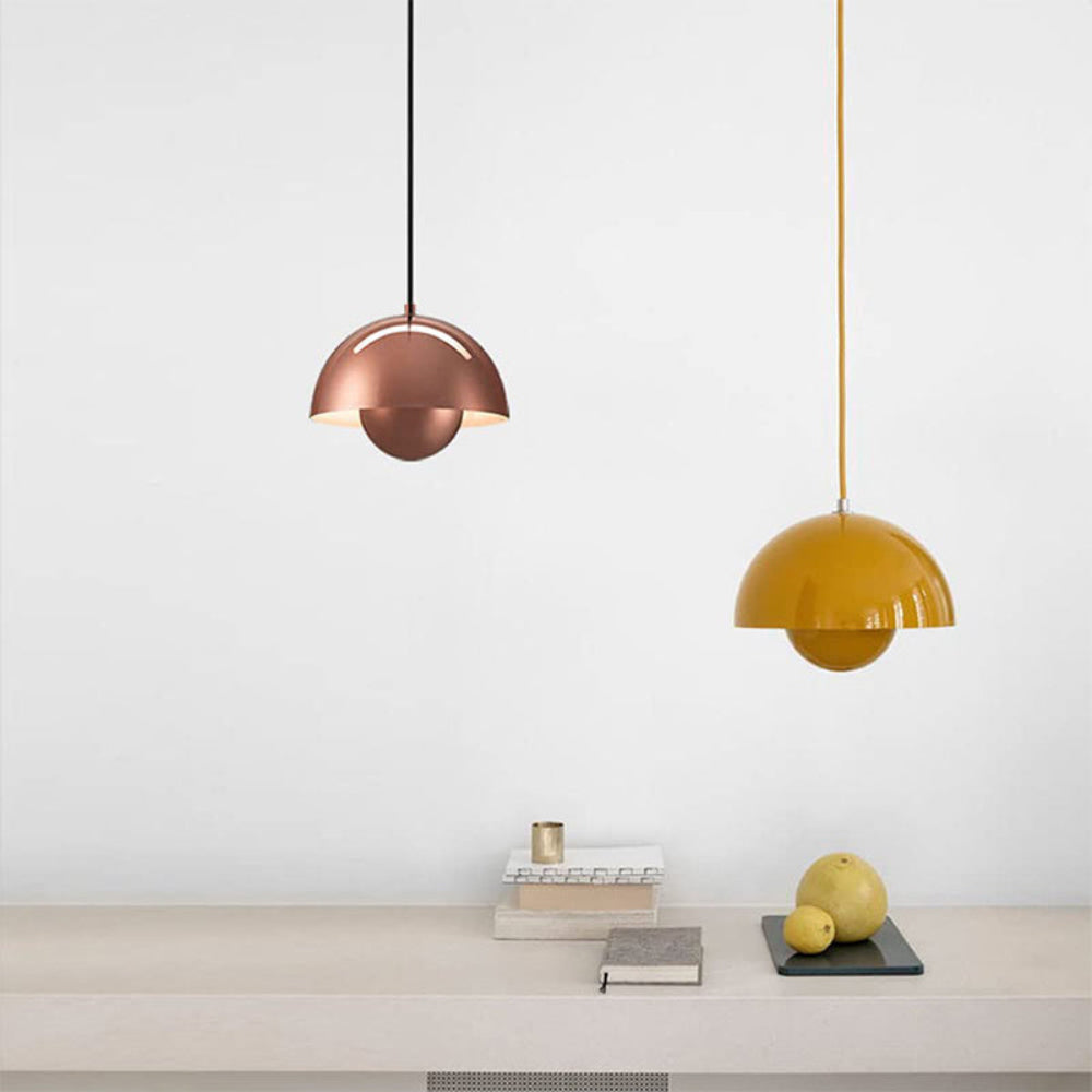 Skorter | Half-Circle Colourful Chandelier – Modern Scandinavian Ceiling Light for Dining, Living & Office