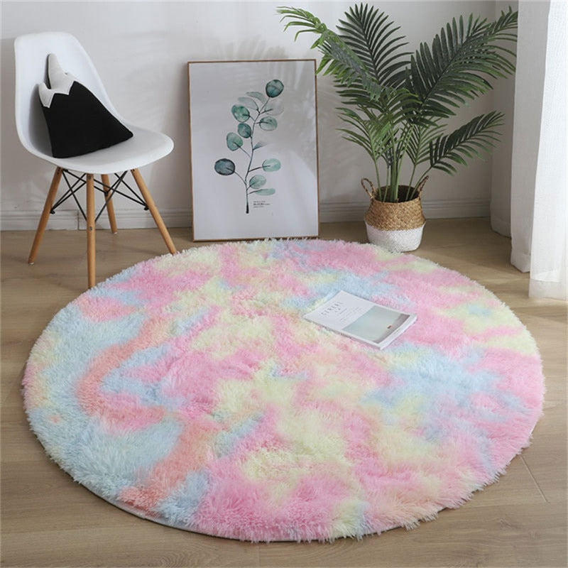 Skorter | Soft Fluffy Round Rug