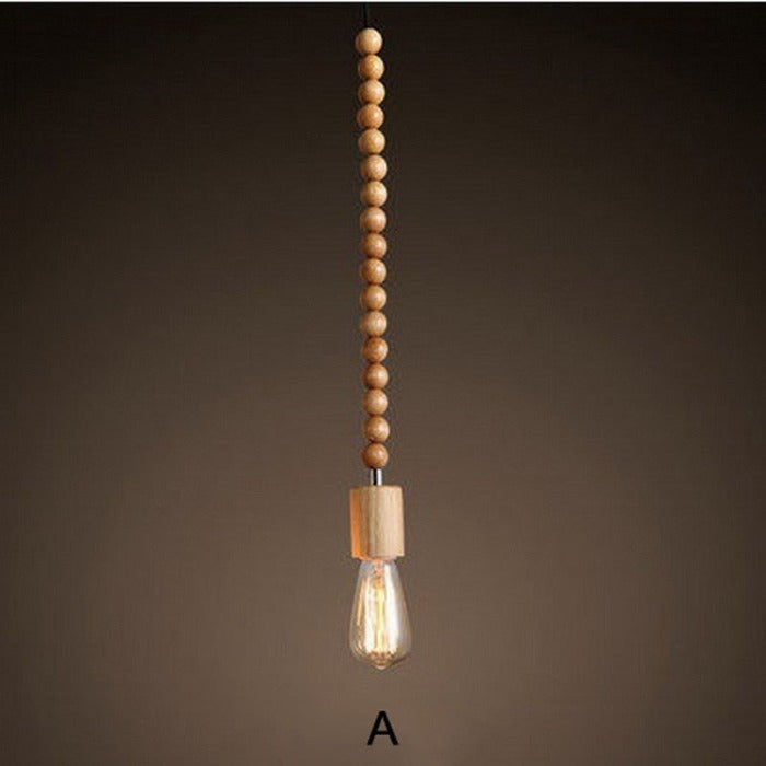 Skorter | Wooden bead pendant lamp