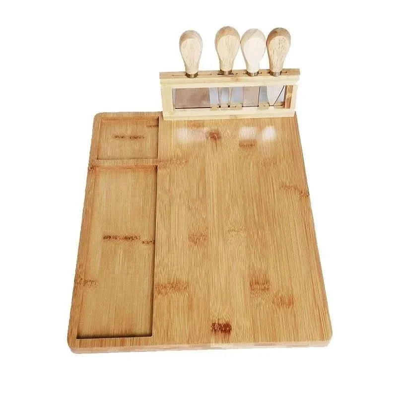 Skorter | CheeseLux – Premium Bamboo Cheese Board Set