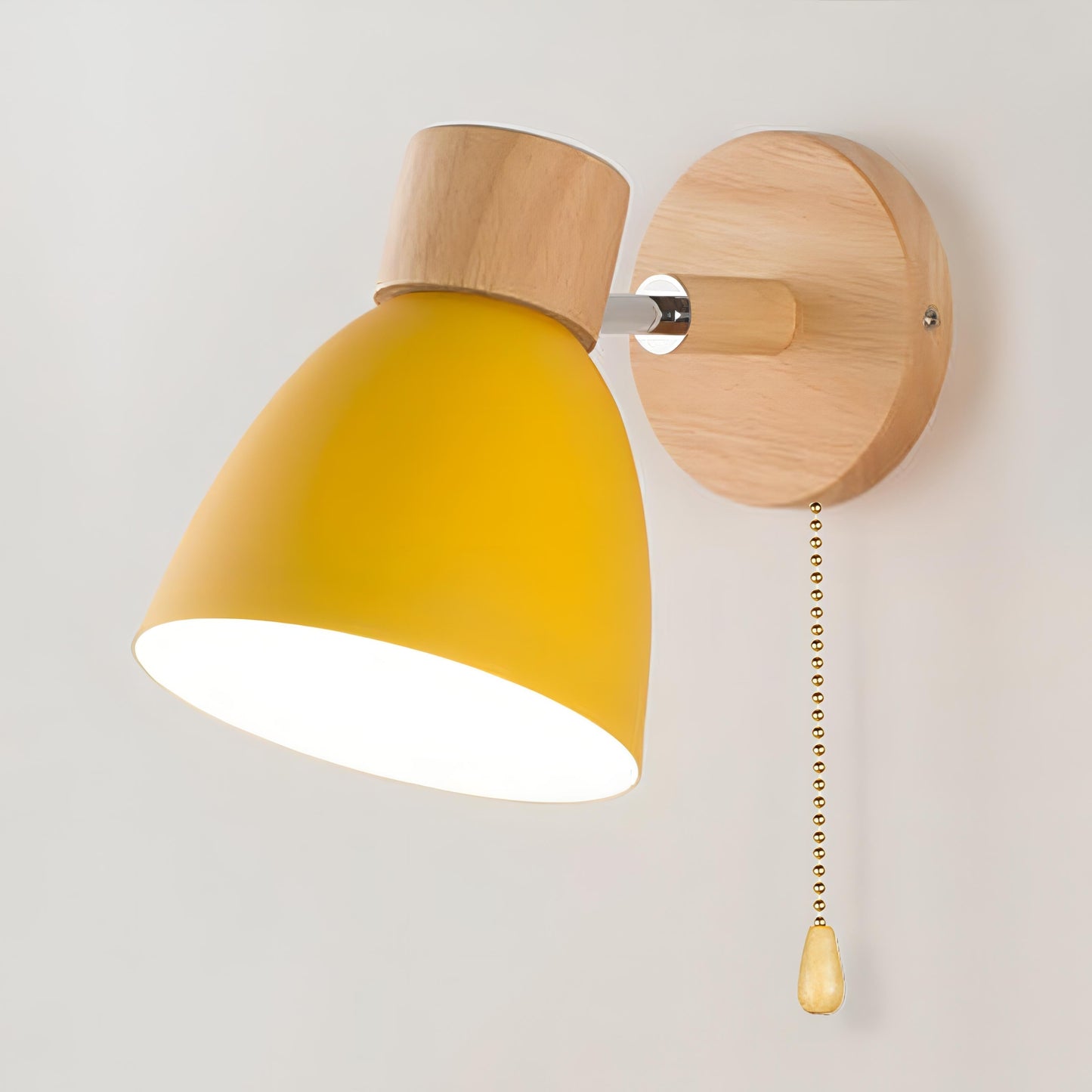 Skorter | Modern Scandinavian pendant lamp in wood with switch