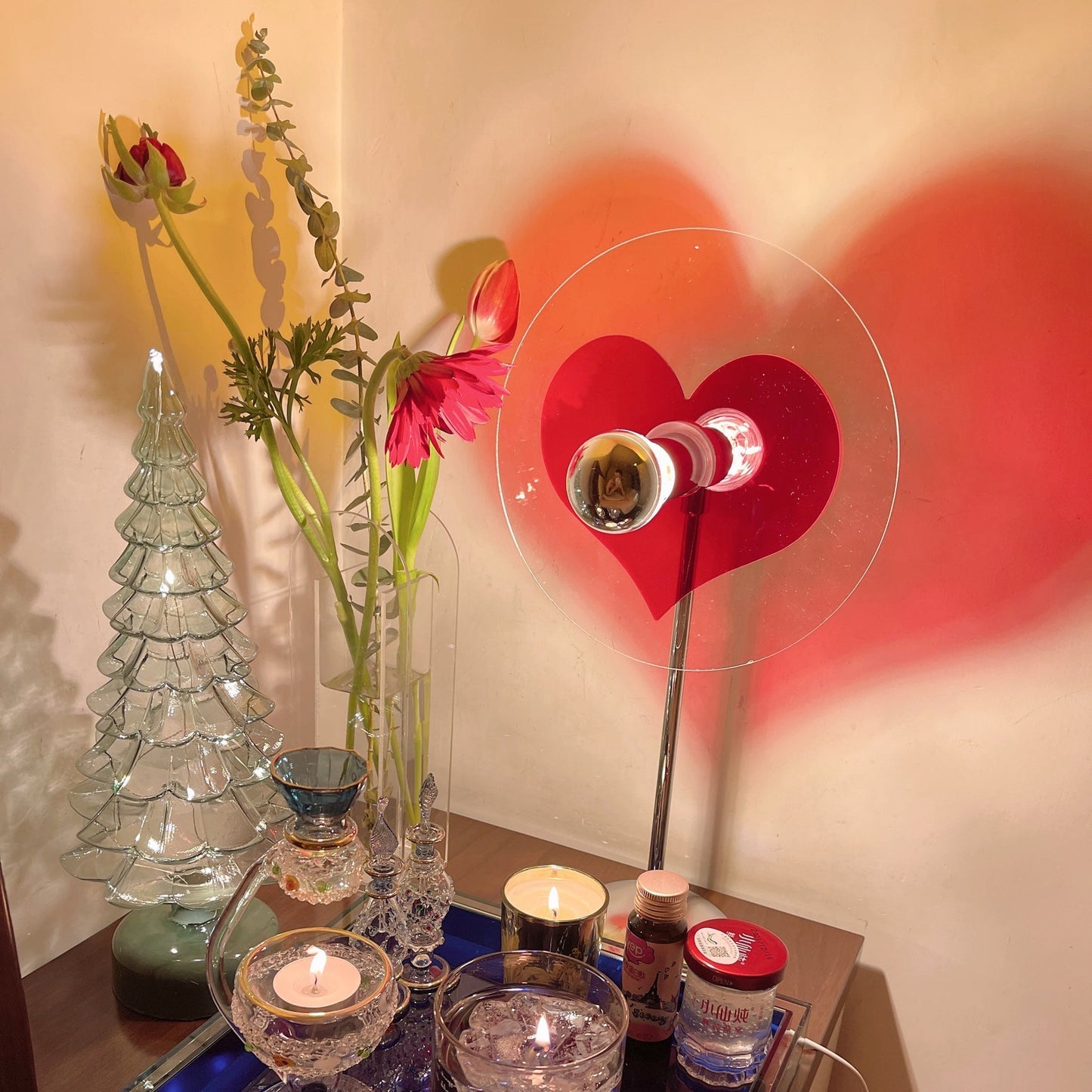 Skorter | LoveGlow – Elegant Table Lamp with Rechargeable LED