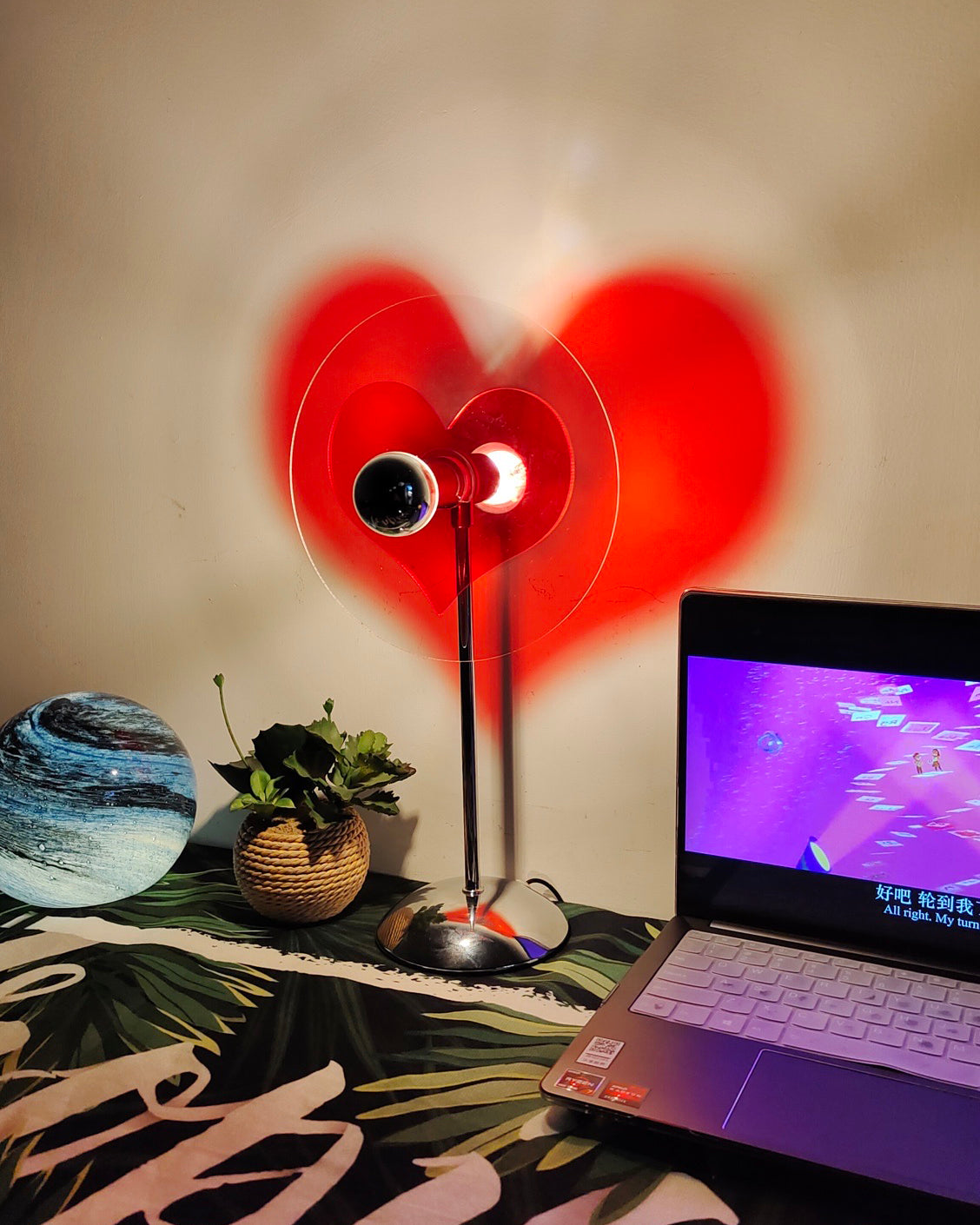 Skorter | LoveGlow – Elegant Table Lamp with Rechargeable LED