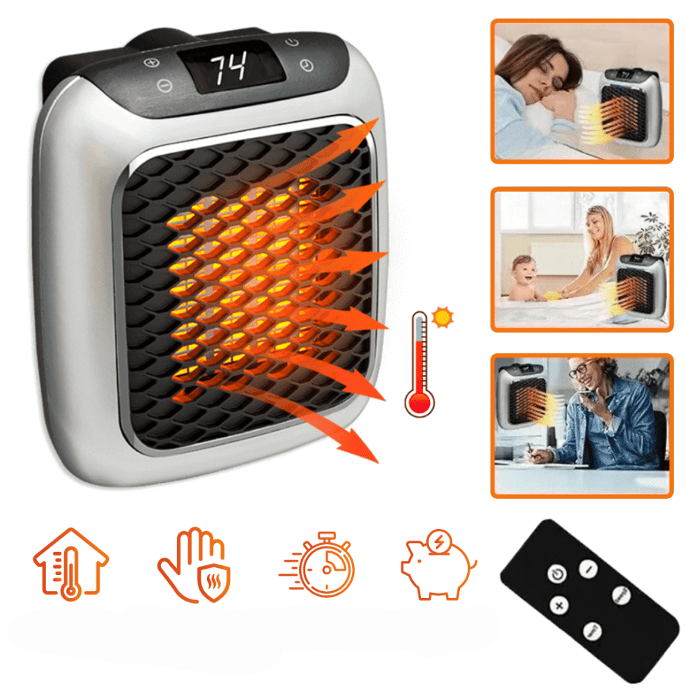 Skorter | Compact Mini Heater with Antimicrobial Filter – Rapid Heat and Cost Savings – Dante Mini Heating