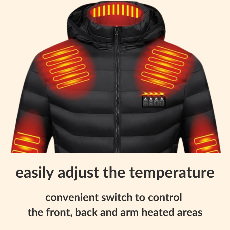 Skorter | Men’s & Women’s Heated Jacket – Best Rechargeable Heated Puffer Coat, Lightweight Battery Heated Winter Jacket UK