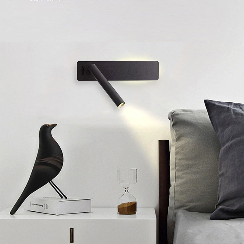 Skorter | Rotatable LED Wall Reading Light for Bedroom | Adjustable Brightness & Colour Modes