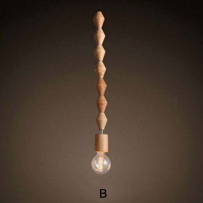 Skorter | Wooden bead pendant lamp