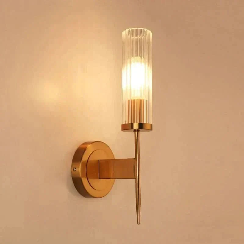 Skorter | Stainless Steel Wall Lamp with Glass Shade