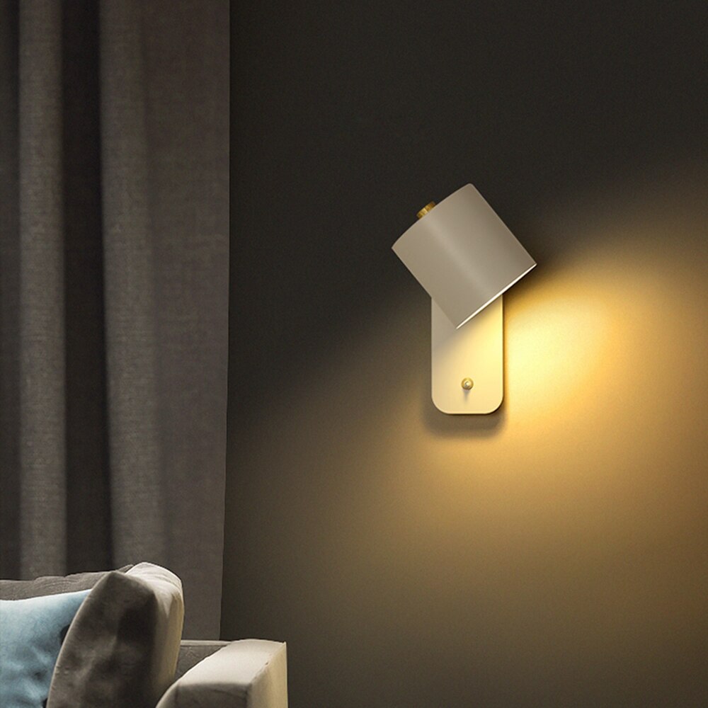 Skorter | Modern LED Wall Light with Switch – Indoor Wall Sconce for Home Decor