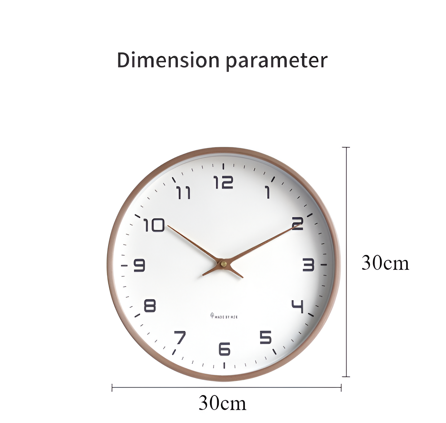 Skorter | EleQuartz-Clock - Round wall clock - Nordic wall clock in wood