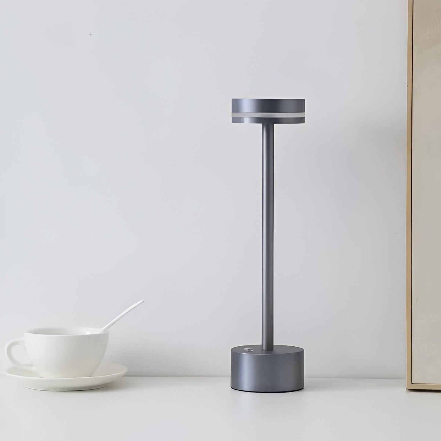 Skorter | Mantle Touch Lamp - Portable, Rechargeable Table Lamp - Dimmable Light