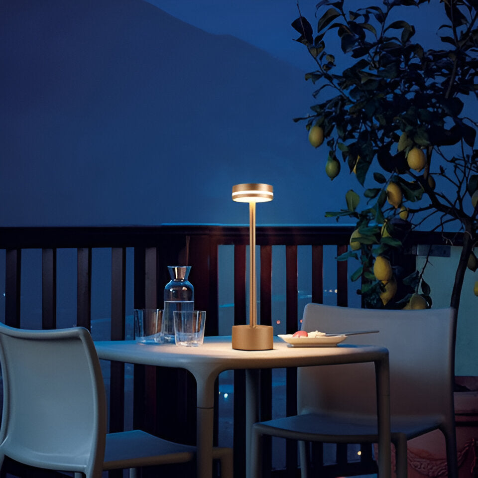 Skorter | Mantle Touch Lamp - Portable, Rechargeable Table Lamp - Dimmable Light