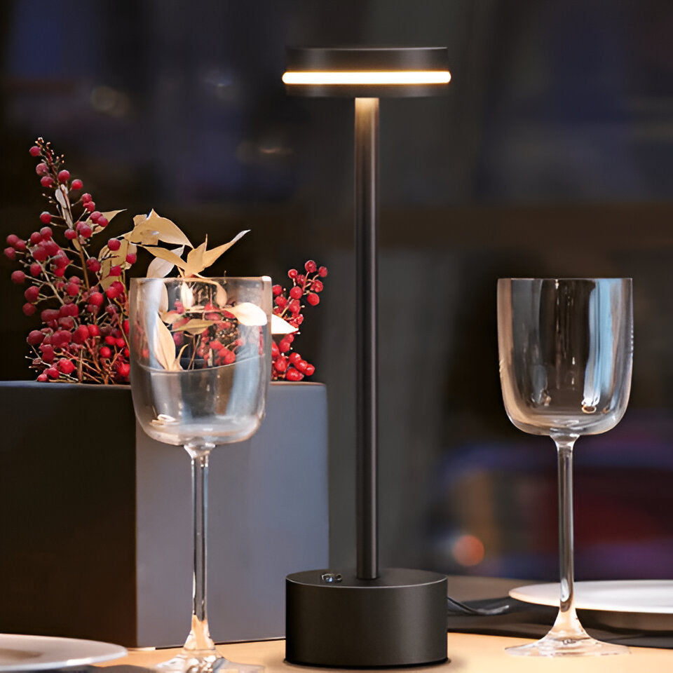 Skorter | Mantle Touch Lamp - Portable, Rechargeable Table Lamp - Dimmable Light