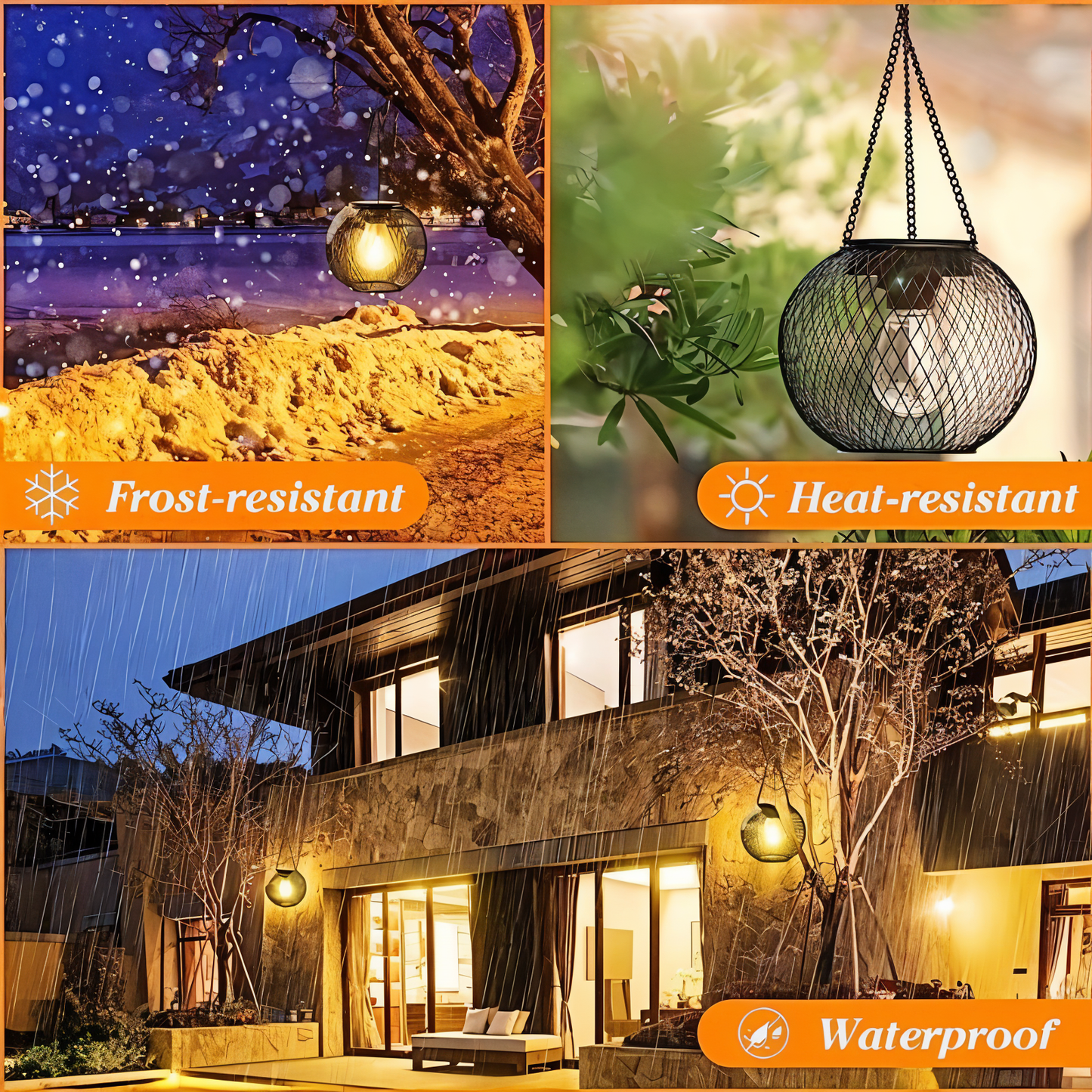 Skorter | Lumentalic - Waterproof Hanging Solar Lamp for Outdoors