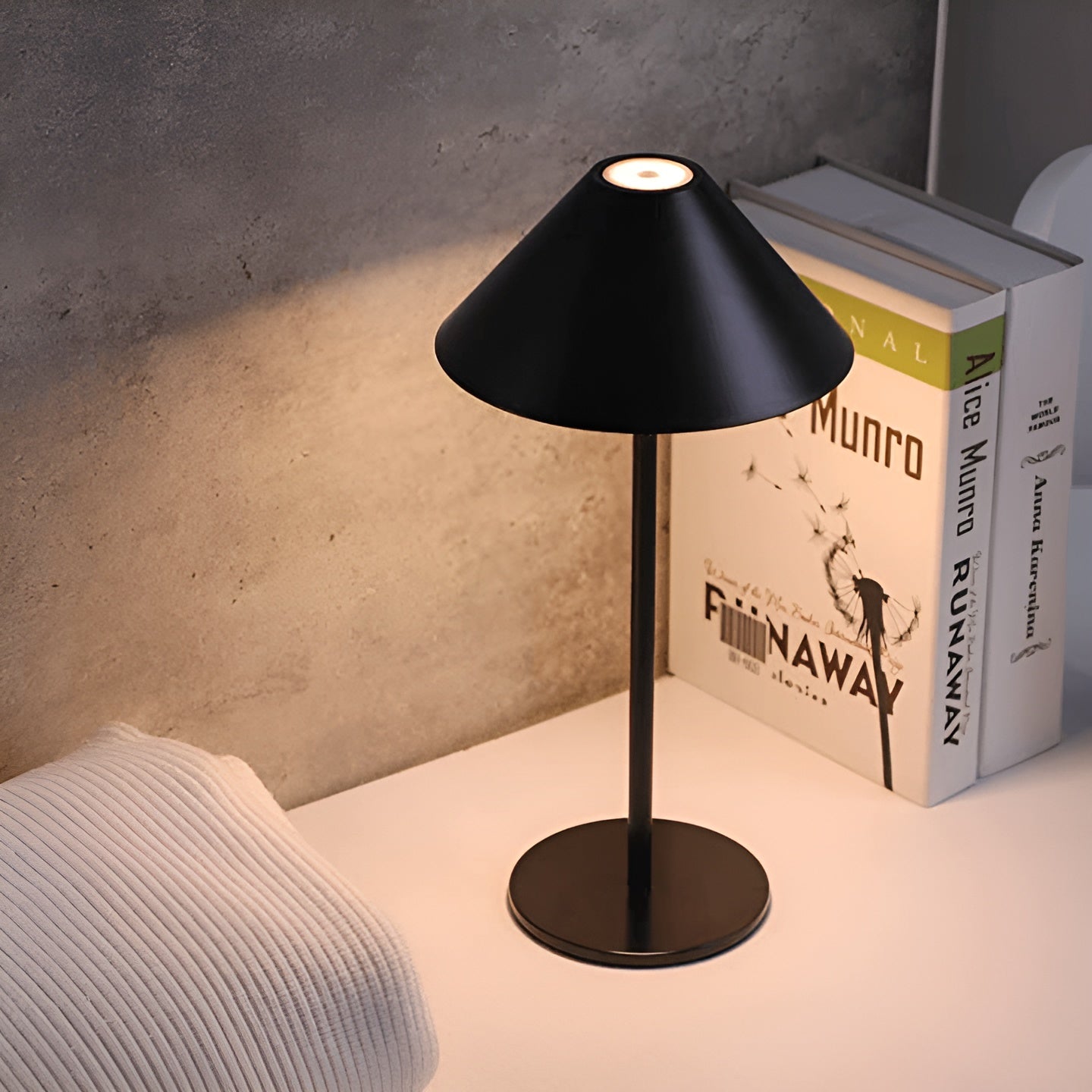 Skorter | LumiLuxe - Dimmable Nordic Cone LED Table Lamp with Touch Control