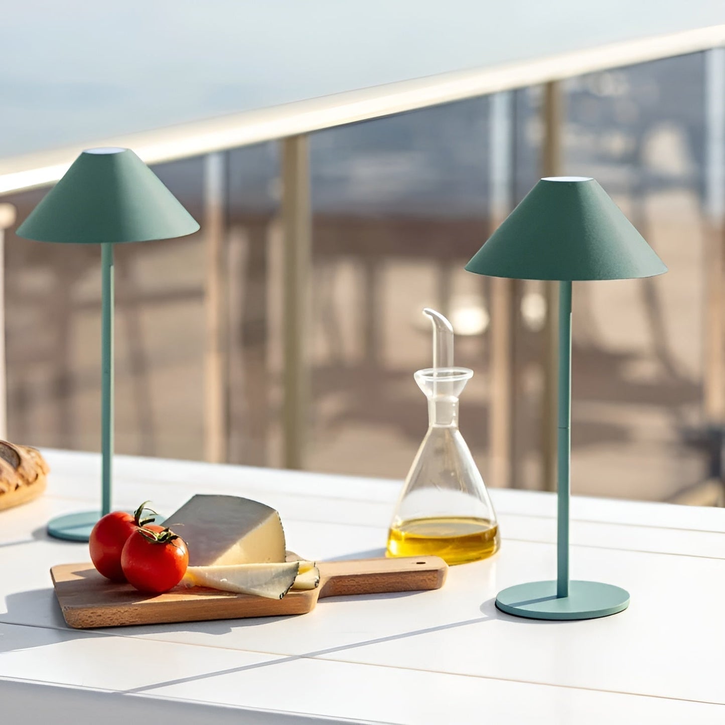 Skorter | LumiLuxe - Dimmable Nordic Cone LED Table Lamp with Touch Control